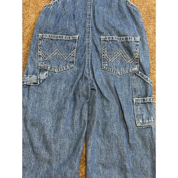 Wrangler Jeans 4T Denim Carpenter Bib Overalls Kids Size Toddler Denim - Picture 5 of 6